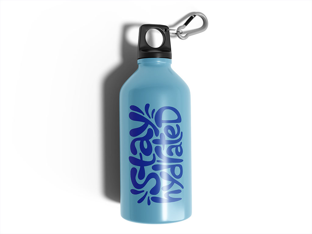 Avery HP750 Blue Pantone 293 C Water Bottle DIY Stickers