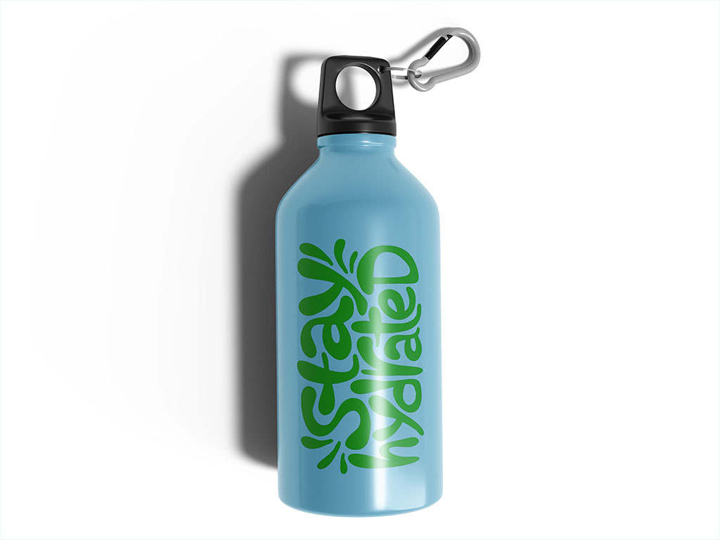 Avery HP750 Green Pantone 354 C Water Bottle DIY Stickers