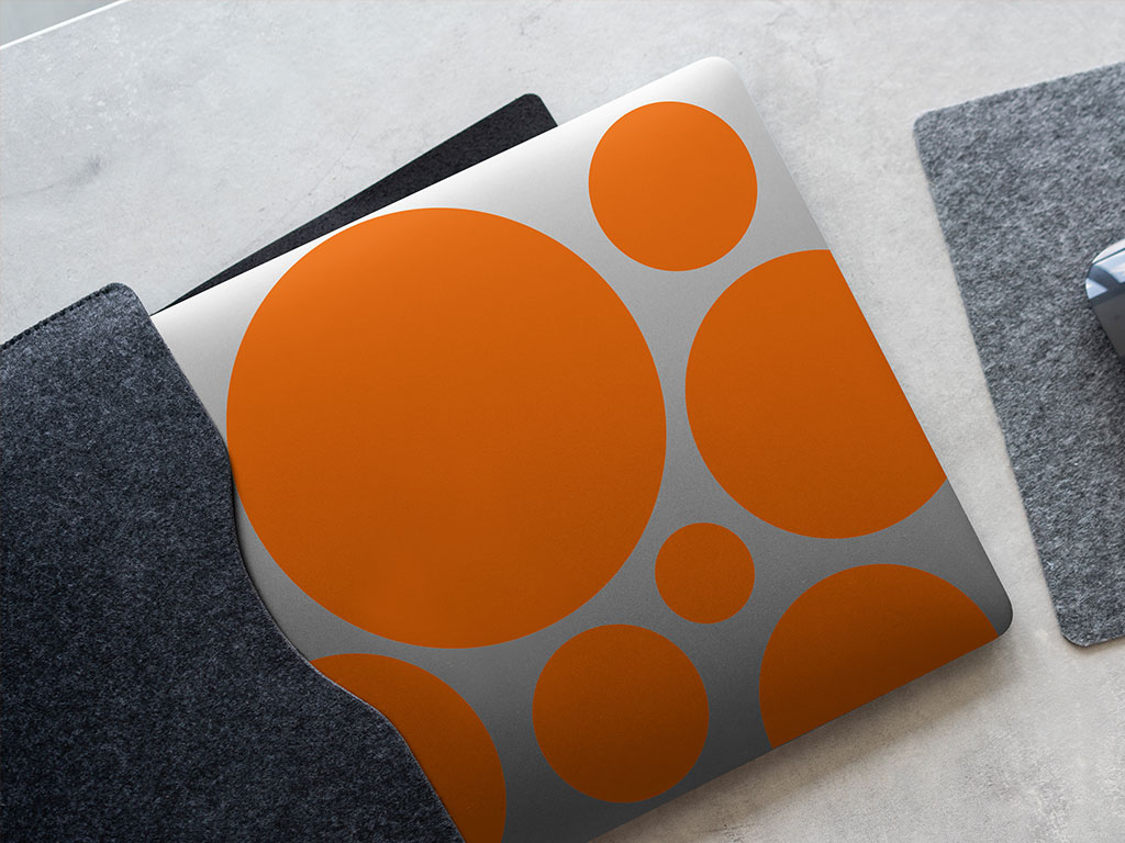 Oracal 951 Deep Orange DIY Laptop Stickers