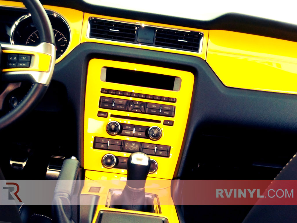 Ford Mustang Custom Yellow Dash Kit