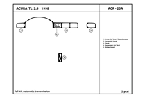 1998 Acura TL DL Auto Dash Kit Diagram