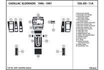 1997 Cadillac Eldorado DL Auto Dash Kit Diagram