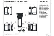 1994 Cadillac Seville DL Auto Dash Kit Diagram