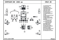 2009 Chrysler 300 DL Auto Dash Kit Diagram