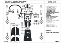 2005 Chevrolet Equinox DL Auto Dash Kit Diagram