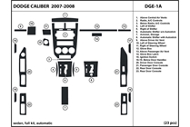 2007 Dodge Caliber DL Auto Dash Kit Diagram