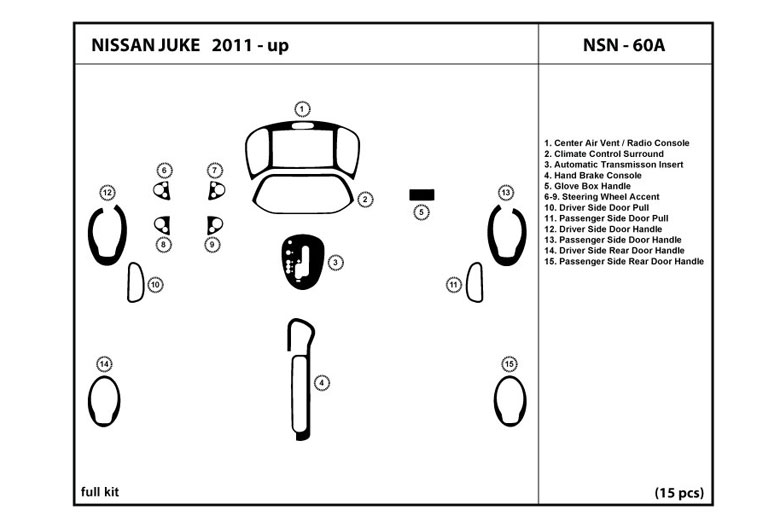 DL Auto™ Nissan Juke 2011-2013 Dash Kits