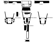 BMW 3-Series 1984-1991 Dash Kit Diagram