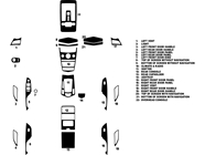 Cadillac SRX 2010-2012 Dash Kit Diagram