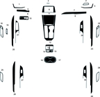 Cadillac XT4 2019-2023 Dash Kit Diagram