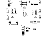 GMC Jimmy 1998-2001 Dash Kit Diagram