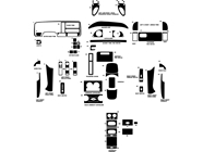 Chevrolet Pick Up Full Size 1995-1999 Dash Kit Diagram