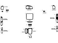 Daewoo Nubira 1999-1999 Dash Kit Diagram