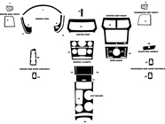 Ford Explorer 2011-2015 Dash Kit Diagram