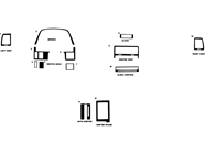 Honda Accord 1986-1989 Dash Kit Diagram