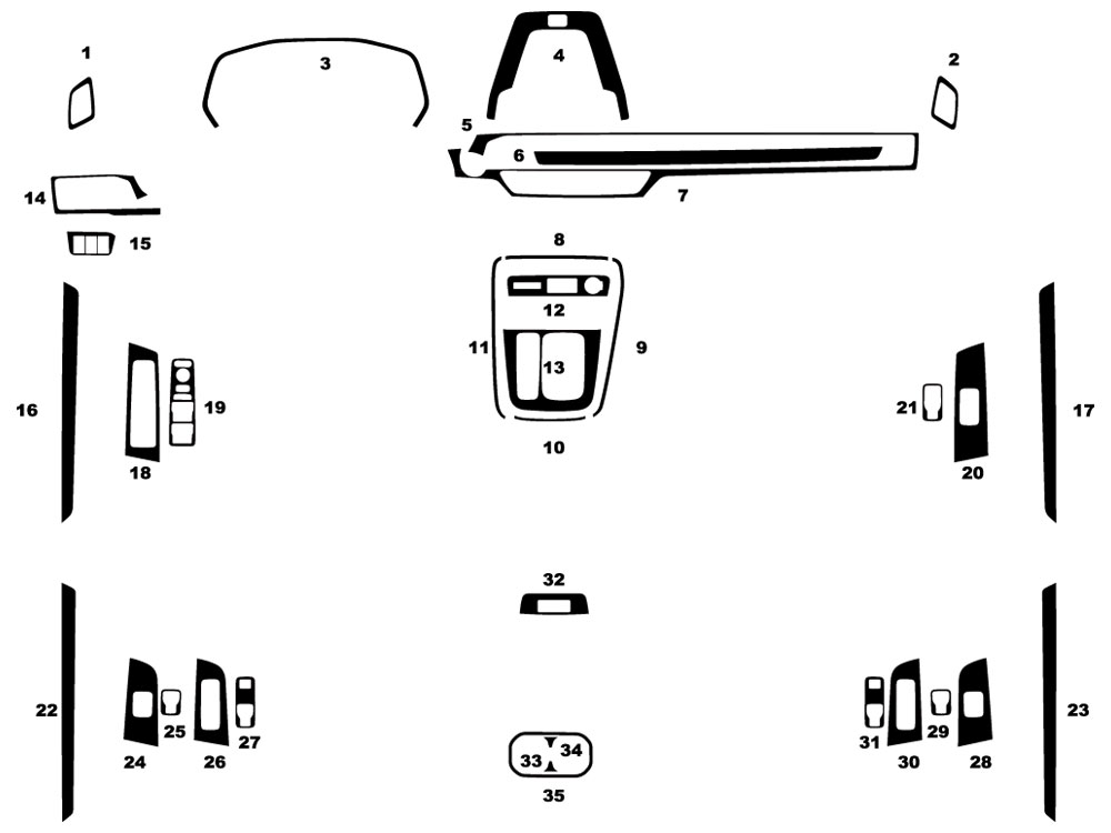 Honda CR-V 2023-2024 Dash Kit Diagram