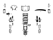 Infiniti G37 2010-2013 (Coupe / Convertible) Dash Kit Diagram