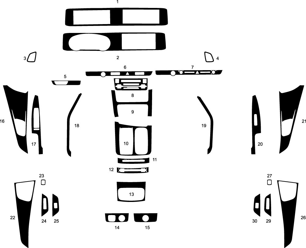 Kia Carnival 2024-2024 Dash Kit Diagram