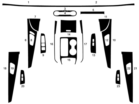 Rdash™ Kia Sorento 2016-2020 Woodgrain Dash Kits