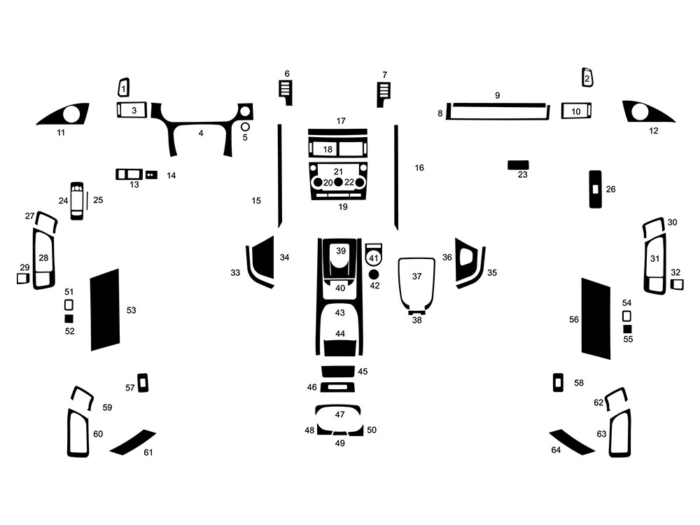 Land Rover Discovery Sport 2015-2019 Dash Kit Diagram
