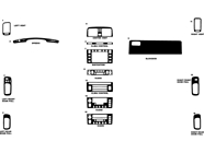 Lexus LS 1998-2000 Dash Kit Diagram