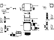 Lexus LX 1998-2000 Dash Kit Diagram
