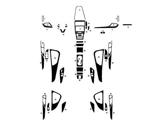 Lincoln MKC 2015-2019 Dash Kit Diagram