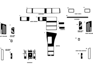 Lincoln Mark VII 1988-1989 Dash Kit Diagram