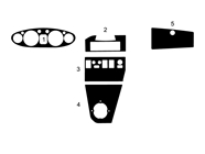 MG MGB 1972-1976 Dash Kit Diagram