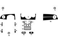 MINI Cooper 2005-2006 Dash Kit Diagram
