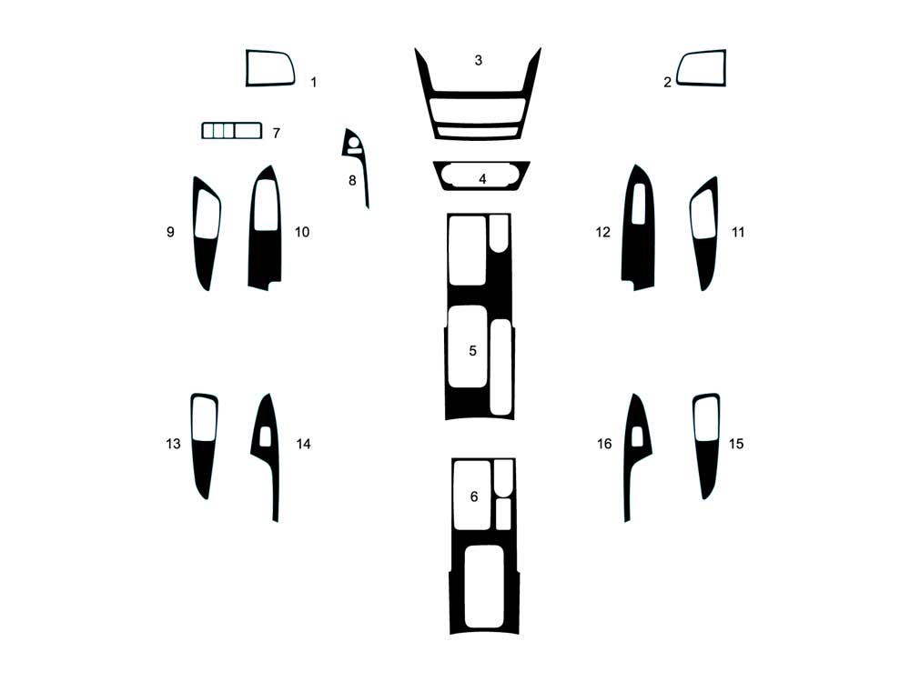 Mitsubishi Eclipse Cross 2022-2024 Dash Kit Diagram