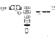 Mitsubishi Montero 1992-1995 Dash Kit Diagram