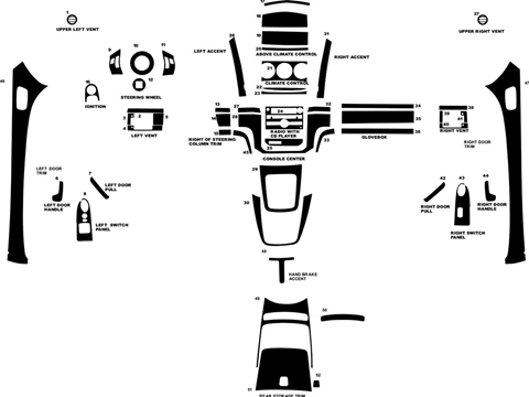 Rdash™ Saturn Sky 2007-2009 Woodgrain Dash Kits