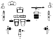 Subaru Forester 2005-2008 Dash Kit Diagram