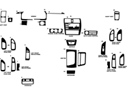 Toyota Avalon 1998-1999 Dash Kit Diagram