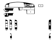 Toyota Pick Up 1990-1995 Dash Kit Diagram