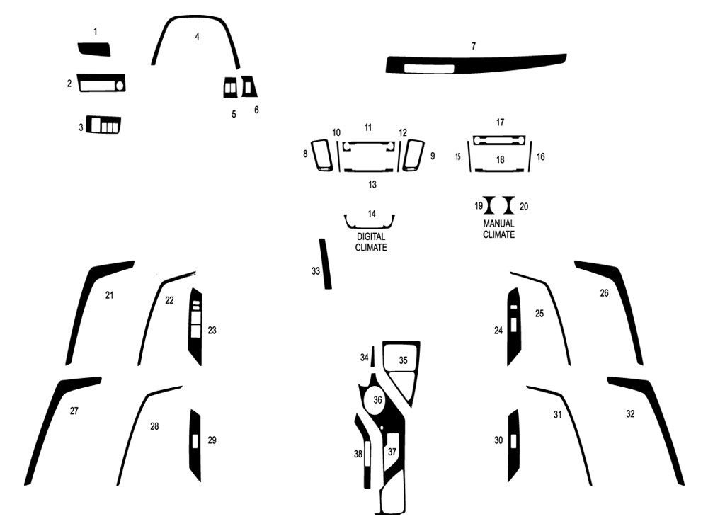 Toyota Rav4 2013-2015 Dash Kit Diagram