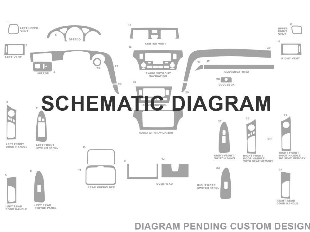 Lexus Dash Kit Diagram