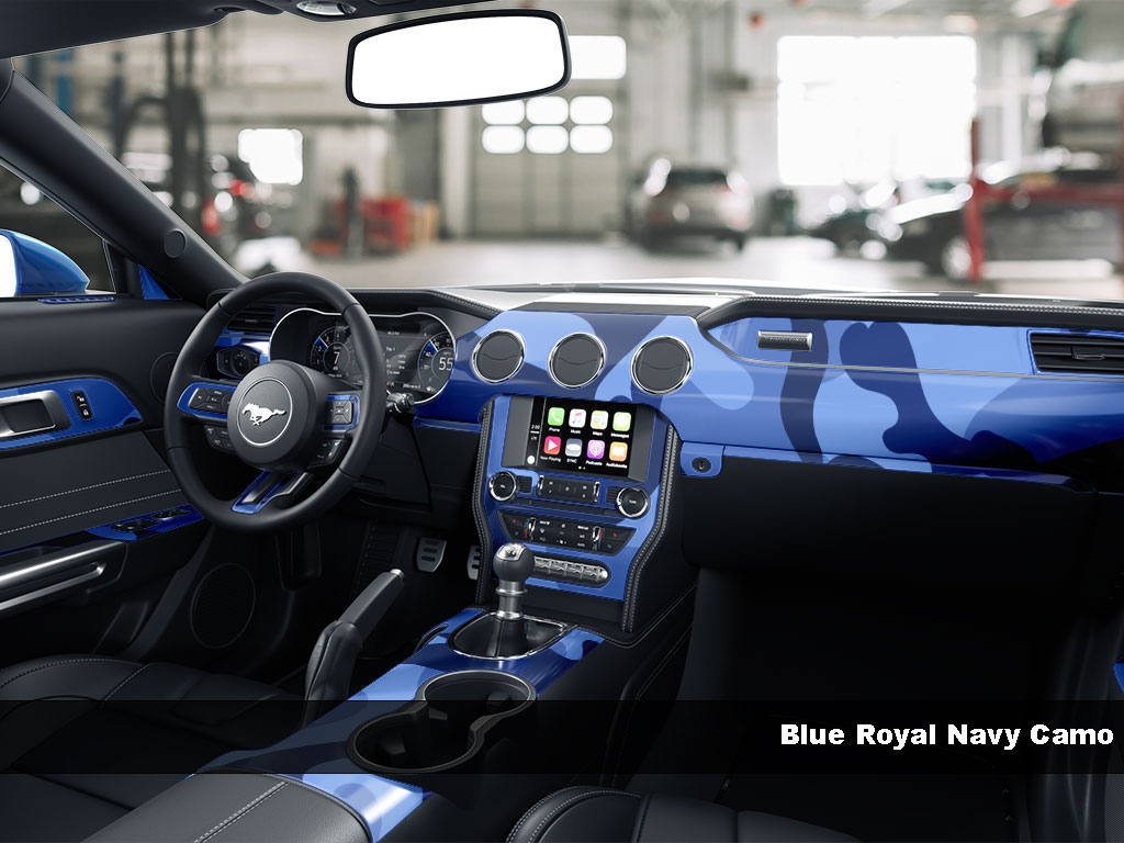 Blue Royal Navy Camo Dash Kit Finish
