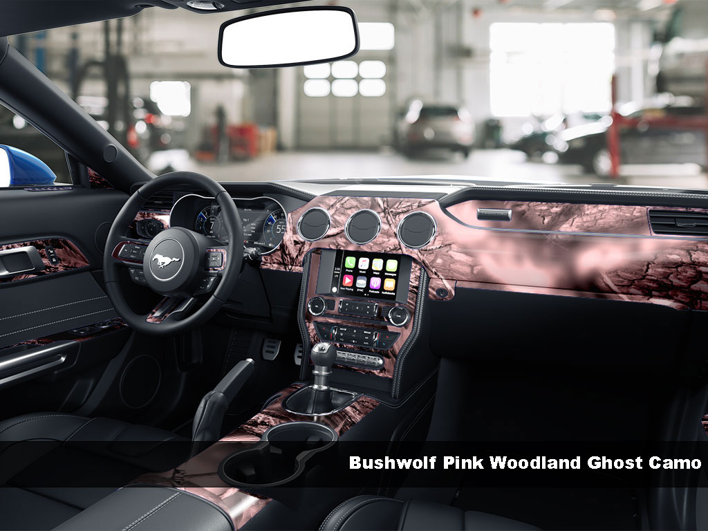 Bushwolf Pink Woodland Ghost Camo Dash Kit Finish