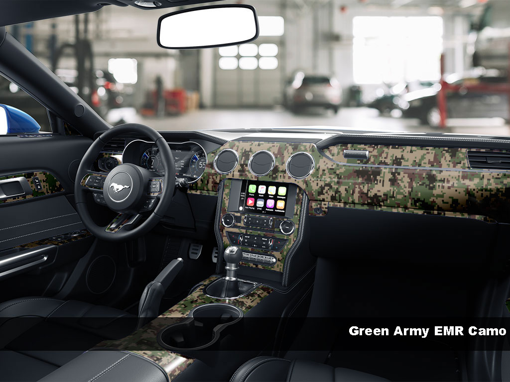 Green Army EMR Camo Dash Kit Finish
