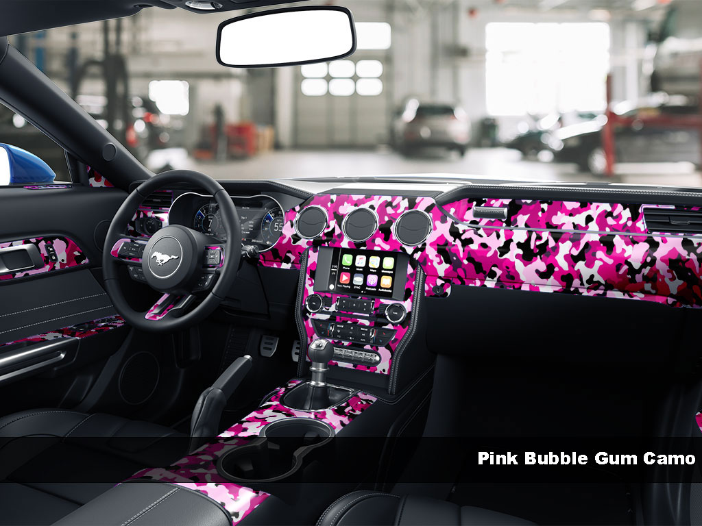Pink Bubble Gum Camo Dash Kit Finish