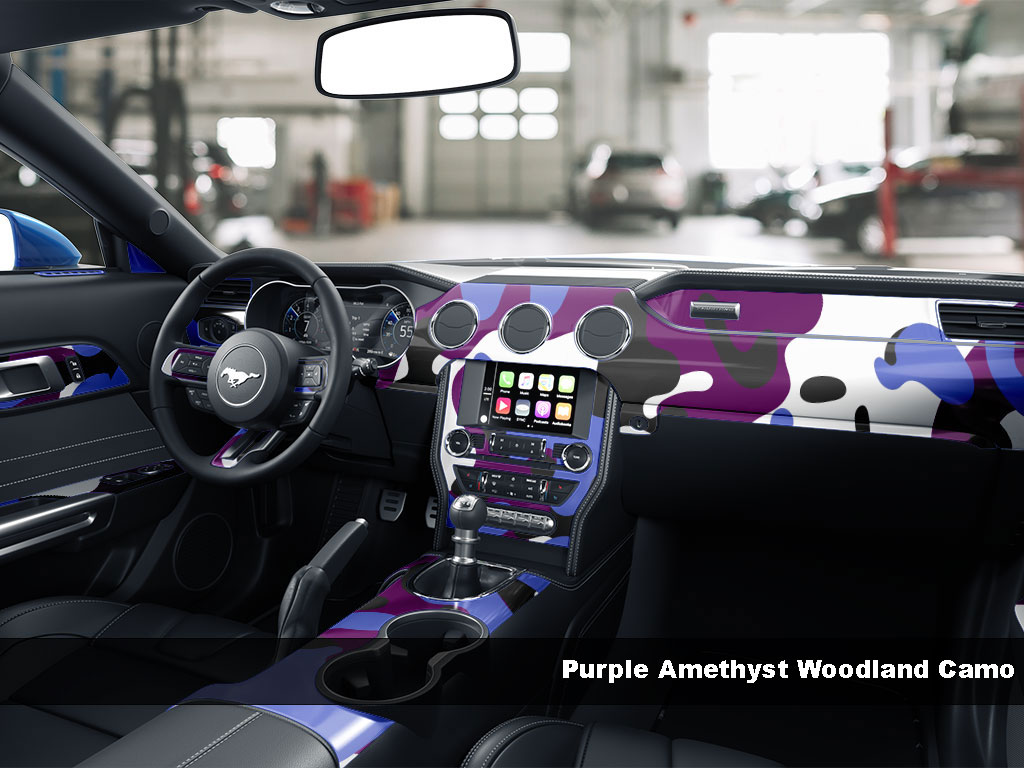 Purple Amethyst Woodland Camo Dash Kit Finish