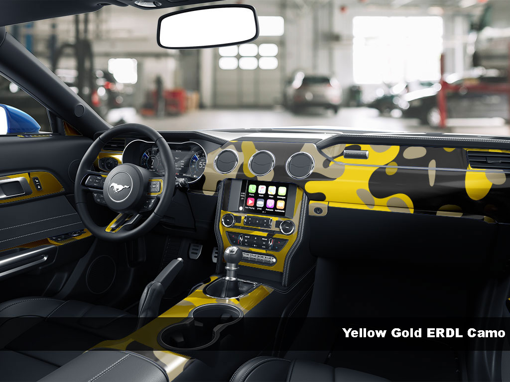 Yellow Gold ERDL Camo Dash Kit Finish