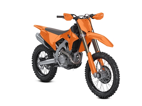 Rwraps™ 3D Carbon Fiber Orange Dirt Bike Wraps