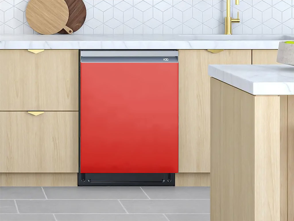 Rwraps™ Hyper Gloss Red Custom Dishwasher Cover