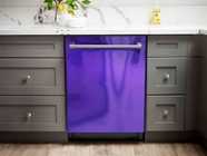 Rwraps™ Matte Chrome Purple Vinyl Dishwasher Wrap