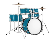 3M 2080 Gloss Blue Metallic Drum Kit Wrap