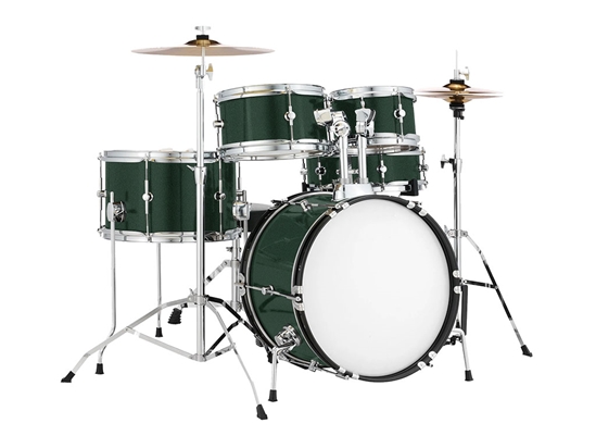 3M 2080 Matte Pine Green Metallic Drum Kit Wrap