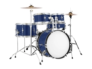 3M 2080 Matte Slate Blue Metallic Drum Kit Wrap